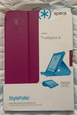 Speck Stylefolio Hardshell Case Cover Stand For Verizon Ellipsis 10 Pink In Pack - Image 1 of 4