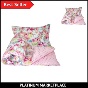 Reversible 2pcs Baby Bedding Set - Organic Cotton Duvet Cover + Pillowcase - Picture 1 of 3