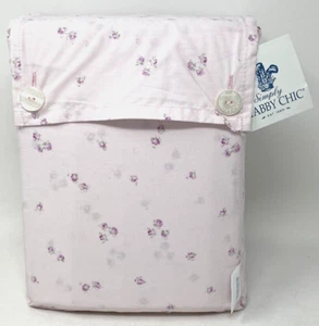 SIMPLY SHABBY CHIC PINK PETITE FLORAL CALIFORNIA KING SHEET SET - Picture 1 of 2