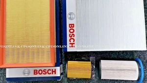 VW GOLF 2013-ON DIESEL MK7 TDI BOSCH PARTS SERVICE KIT AIR+OIL+FUEL FILTERS - Picture 1 of 1