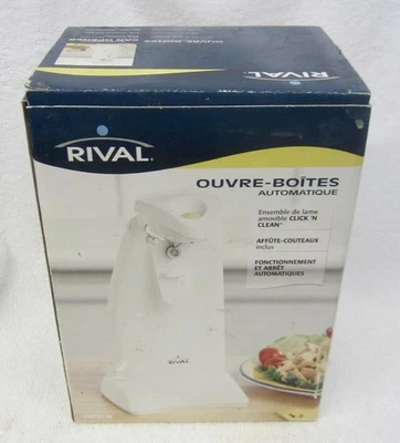 NUEVO RIVAL Afilador de Latas Automático/Afilador de Cuchillos Modelo CN723 W, Nuevo en Caja BLANCO Foto 1 de 4