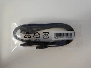 2x Asus SATA III Kabel 6Gb/s gewinkelt & gerade 45cm Neu - Bild 1 von 1