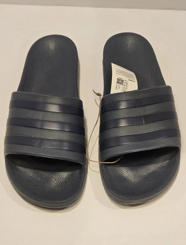 Adidas Adilette Aqua Sandalias Sin Cordones Toboganes Azul Oscuro Verano IF0895 Para Hombres Talla 8 Foto 1 de 1