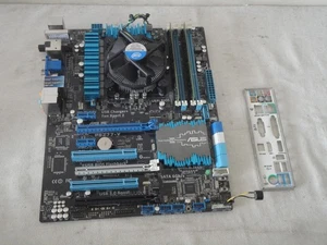 Core i7-3770K CPU + Asus P8Z77-V + 16 GB DDR3 RAM zestaw wentylatorów płyt I/O działający - Zdjęcie 1 z 4