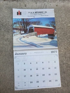 Kalender 1977 P & H Implement Harmony Minnesota International Harvester Traktoren - Bild 1 von 8