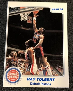 Ray Tolbert Detroit Pistons 1983 1984 Star Co. Basketball Trading Card #95 - Bild 1 von 2
