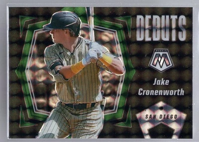 * 2021 Panini Mosaic - Debuts Green #PD15 - JAKE CRONENWORTH - Image 1 of 2