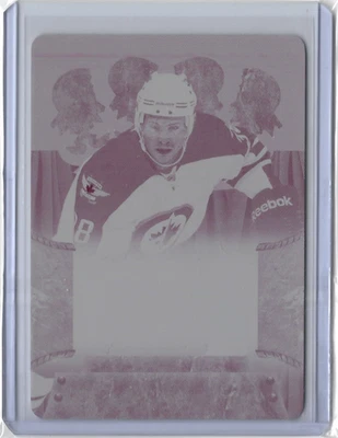 Placa de impresión magenta Crown Royale Rookie 2011-12 1/1 Paul Postma #148 Jets Foto 1 de 2