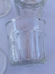 Vaso de vidrio de trabajo de 10 paneles Pottery Barn NOS de colección 14 oz - Imagen 1 de 7