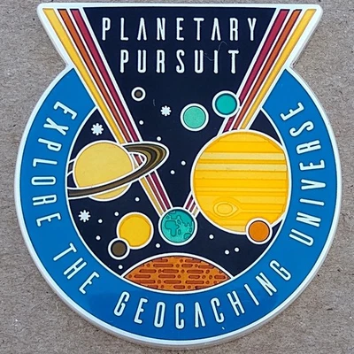 Planetary Pursuit Geocoin & Tag Set - Activated & Adoptable - TB94YYR  & TB94Z3V - Image 1 of 4