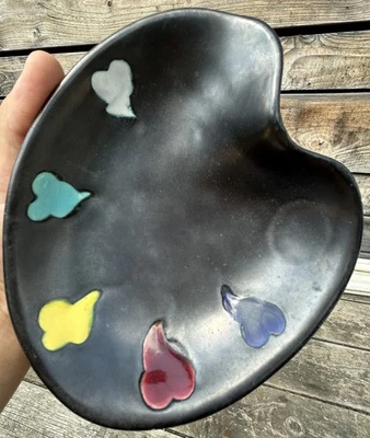 Ferlay Elchinger Cendrier Palette de Peinture Ancien Céramique Design Vallauris - Photo 1/4