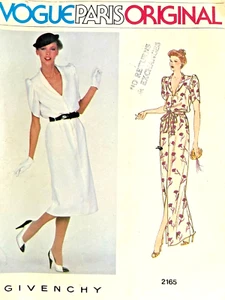 1970's VOGUE Misses' Dress Givenchy Pattern 2165 Size 10 UNCUT - Picture 1 of 2