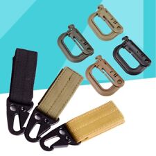 7 pièces sac à dos crochet nylon ruban boucle suspendue ceinture équipement mousqueton