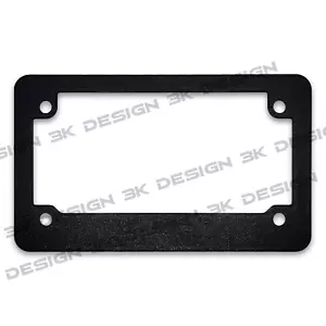 Black Textured Motorcycle License Plate Frame (UNIVERSAL FIT) - Bild 1 von 3