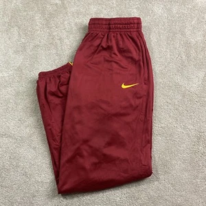 Nike Tracksuit Bottoms Men’s Large Red Drawstring Ankle Fit Joggers - Picture 1 of 9