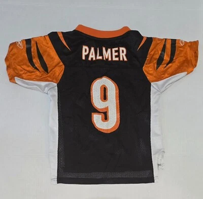 Camiseta Reebok Cincinnati Bengals Carson Palmer NFL Juvenil Mediana 10/12 Y2K 03-10 Foto 1 de 2