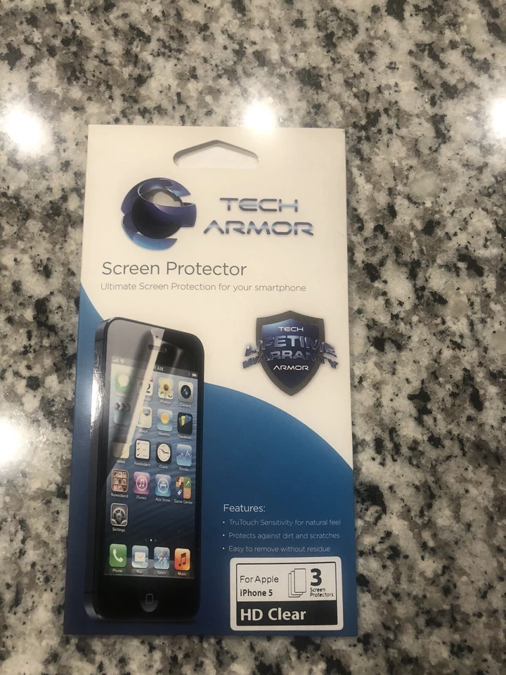 Tech Armor Apple iPhone 5 HD Clear Screen Protector  **1 REMAINING - Image 1 of 1