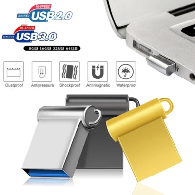 USB Stick 2.0 3.0 64GB 32GB 16GB Mini USB Flash Drive Pen Drive Memory Stick - Bild 1 von 4