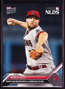 Merrill Kelly Arizona Diamondbacks vs Dodgers 2023 MLB Topps Now #975 SP Base