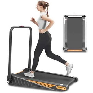 2 in 1 Under Desk Walking Pad Treadmill 8% Incline 2.5HP with Remote Control - Picture 1 of 11