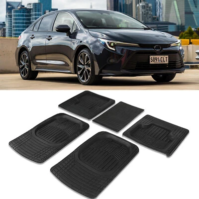 For Toyota Corolla Carpet Floor Mats Boot Liner 5PCS/Set Heavy Duty XPE Black - image 1 of 4