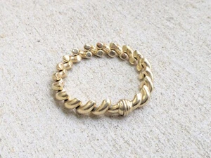 Veronese Sterling Silver San Marco Macaroni Bracelet 8.25" Vermeil Magnetic - Picture 1 of 13