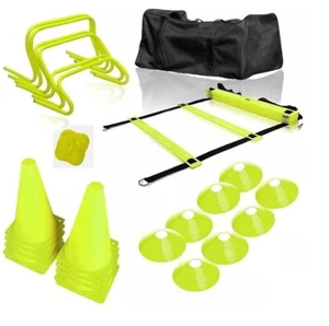 Set marcatori coni scala ostacoli velocità agility calcio allenamento attrezzatura sportiva - Foto 1 di 16