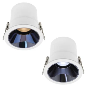 10W Round Ceiling Recessed LED Downlight Anti Glare Adjustable Spotlight - Bild 1 von 18