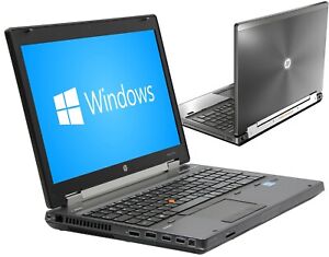 HP Elitebook 8570w Laptop i7 12gb mem 256gb SSD Win11 15.6" NVidia