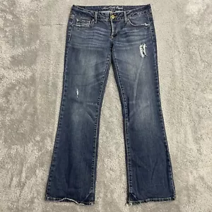 American Eagle Stretch Favorite Boyfriend Jeans Women’s Size 6 Dark Wash Denim - Picture 1 of 8