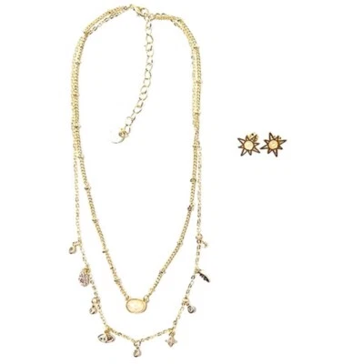 Juego de collar y pendientes de diosa radiante JULES SMITH BEAUTY, NUEVO CON ETIQUETAS, PRECIO DE VENTA SUGERIDO POR EL FABRICANTE $110 Foto 1 de 2