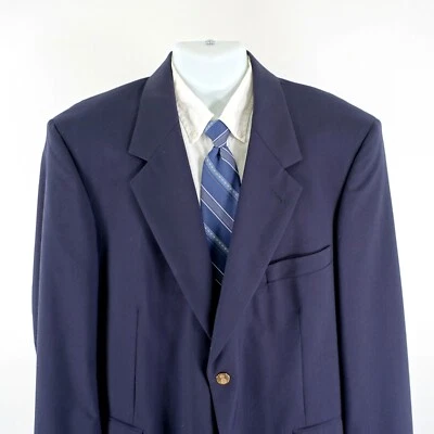 Blazer Savile Row Lana Azul 2 Botones Dorados 44R Foto 1 de 4