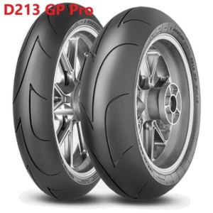 Race Tyres Dunlop D213GP PRO 120/70 ZR17 58W MS1 & 180/60 ZR17 75W MS4 Pair - Picture 1 of 6
