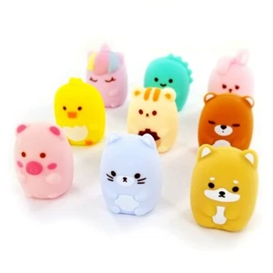 Kawaii Unicornio Oso Dux Gato Conejo Cerdo Dino Pato Lindo Animal Agujero Lápiz - Imagen 1 de 14