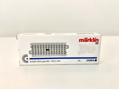 Märklin 24994 H0 Binario di commutazione diritto di tipo C 94,2 mm digitale - Immagine 1 di 2