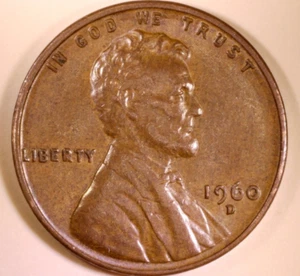 1960 D Lincoln Cent Small Date Die Chips - Picture 1 of 4
