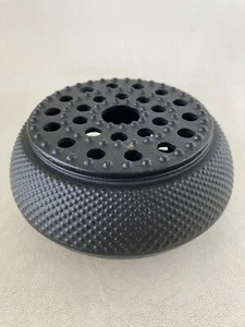 Quality Black Hobnail Small Dot Japanese Cast Iron Tetsubin Teapot Warmer Heater - Picture 1 of 7