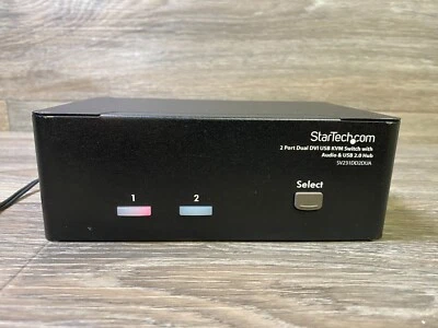 StarTech 2 PORT DUAL DVI USB KVM SWITCH W/AUDIO & USB 2.0 HUB (SV231DD2DUA) - Image 1 of 4