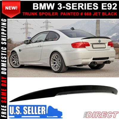 Alerón trasero pintado # 668 negro azabache para BMW E92 P estilo 07-13 - ABS Foto 1 de 4