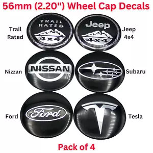 Set of 4 Wheel Center Cap Decal Emblem Stickers – 2.20" (56mm) CHOOSE - Picture 1 of 24