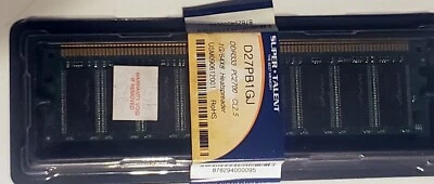 Super Talent 1 GB DIMM 333 MHz DDR Memory (D27PB1GJ) - Image 1 of 4
