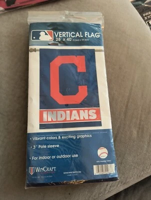 Cleveland Indians Vertical Flag 28 X 40 New - Image 1 of 4