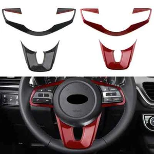 ABS Car Steering Wheel Button Panel Trim Sticker for Kia Forte K3 2019 2020 2021 - Picture 1 of 10