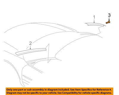 Tornillo de moldeo basculante exterior CHRYSLER OEM 98-08 300M 6036070AA Foto 1 de 2