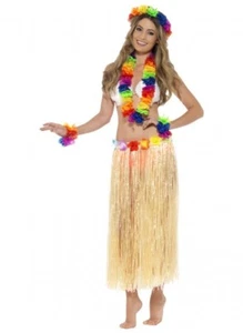 Full hawaiian costume 6pc per pkt - Picture 1 of 6