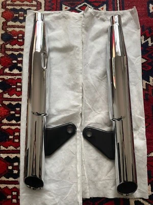 Triumph America/Speedmaster 02-08 Carb TOR Chrome Exhaust Silencer Kit A9608027 - Image 1 of 4