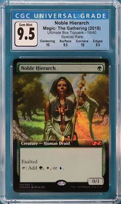 Noble Hierarch Masters FOIL Ultimate Box Top GRADED CGC 9.5 GEM MINT 3789604021 - Image 1 of 2
