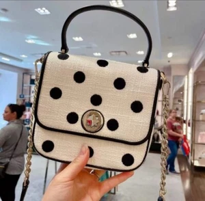 Kate Spade Natalia Embroidered Dot Square Crossbody - Picture 1 of 3
