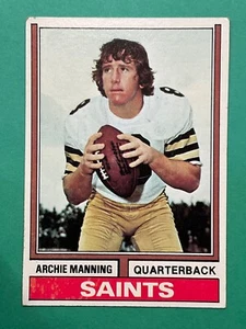 Archie Manning 1974 Topps Football Card #70 – New Orleans Saints Quarterback - Picture 1 of 2