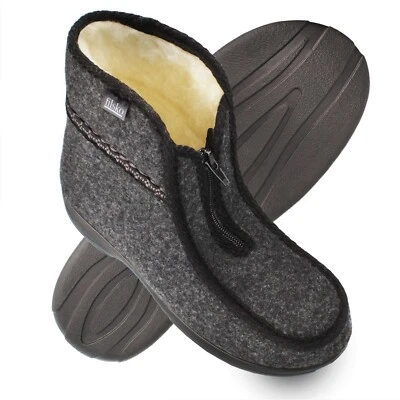 Herren Winter Hausschuhe Filz Schafwolle bis Gr. 46 Hüttenschuhe filsko Norrland - Bild 1 von 4